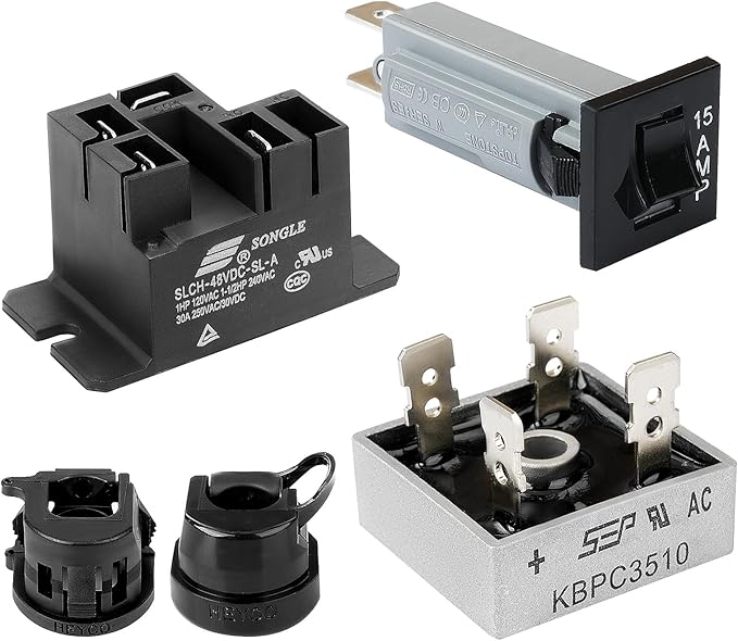 Upgrade Club Car Battery Charger Repair Kit for 48 Volt PowerDrive 2 Chargers,OEM# 22110