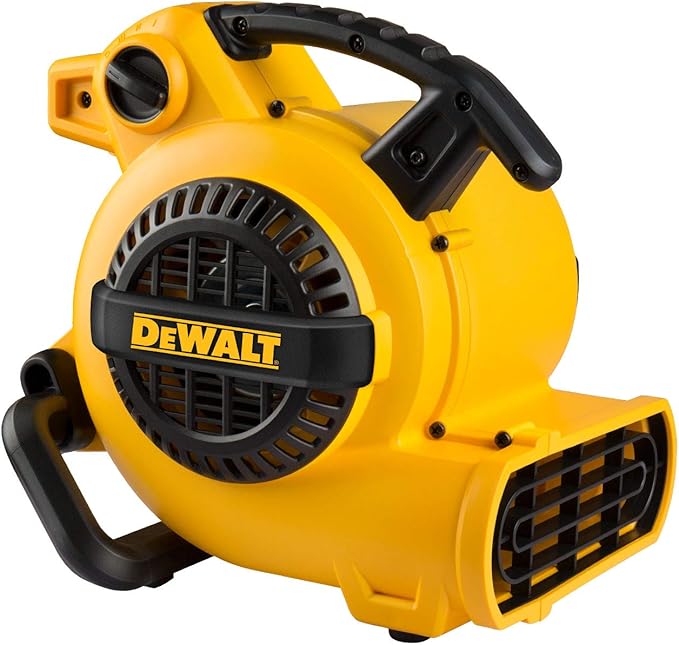 DEWALT Portable Air Mover, ‎276W 3 Speed Floor Fan, Utility Blower Fan, 1/5 HP 600 CFM Floor Dryer, Carpet Dryer, Floor Fan, Blower, for Janitorial, Home, Commercial Use, DXAM-2260