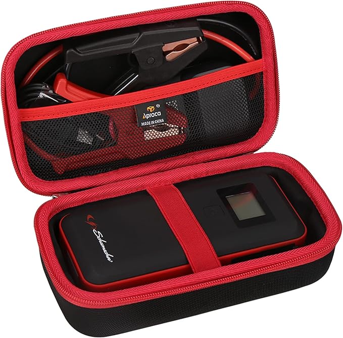 Aproca Case Compatible with Schumacher SL1639 Electric 1000 Peak Amp 12V Portable Lithium Car Battery Jump Starter Power Pack, Portable Hard Storage Bag for Accessories (Case Only)