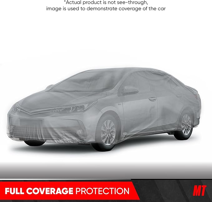 MotorTrend Custom Fit Car Cover for Toyota Corolla 2002-2018, All-Weather Protection for Cars Trucks & SUVs, UV Resistant Waterproof Scratch-Resistant, Vehicle Cover for Outdoor & Indoor