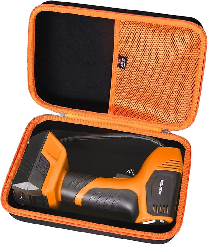 FBLFOBELI Hard Storage Carrying Case for Bullseye Pro/for KeenPower Digital Tire Inflator, Case Only (Orange)