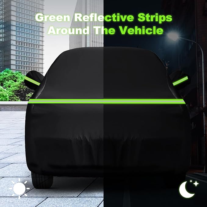 QUNSUNUS Truck Cover for Ford F-150 Super Crew Cab 5.5ft Short Bed, Waterproof F150 Truck Cover with Zipper and Straps,Compatible with Silverado 1500 Crew Cab 5.8ft 2014-2025