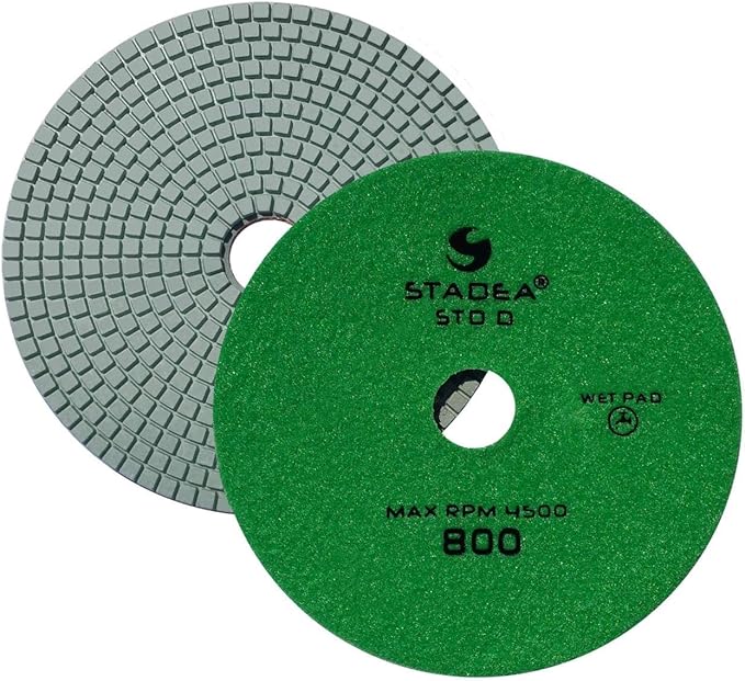 Stadea PPW255B Diamond Polishing Pad 7 Inch Grit 800 For Marble Concrete Stones Terrazzo Granite Floor Polishing