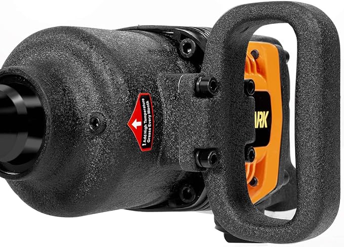 Stark USA 1" inch Heavy Duty Air Impact Wrench Gun Long Shank Pneumatic Truck (38mm & 41mm Socket) Impact Gun Heavy Duty Repairs and Maintenance with Carrying Case