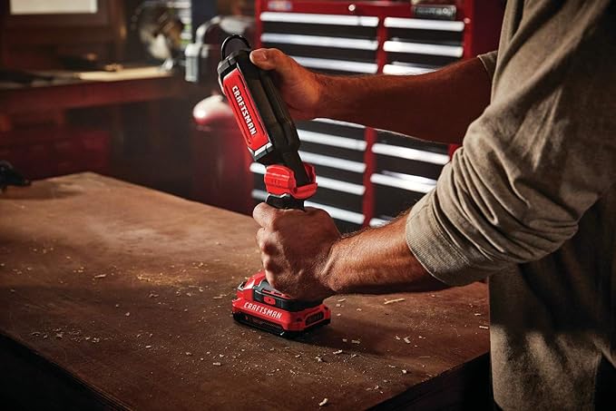 CRAFTSMAN V20 LED Work Light, Cordless Handheld Portable Led Light, 350/700 Lumens Hanging Work Light, Tool Only (CMCL050B)