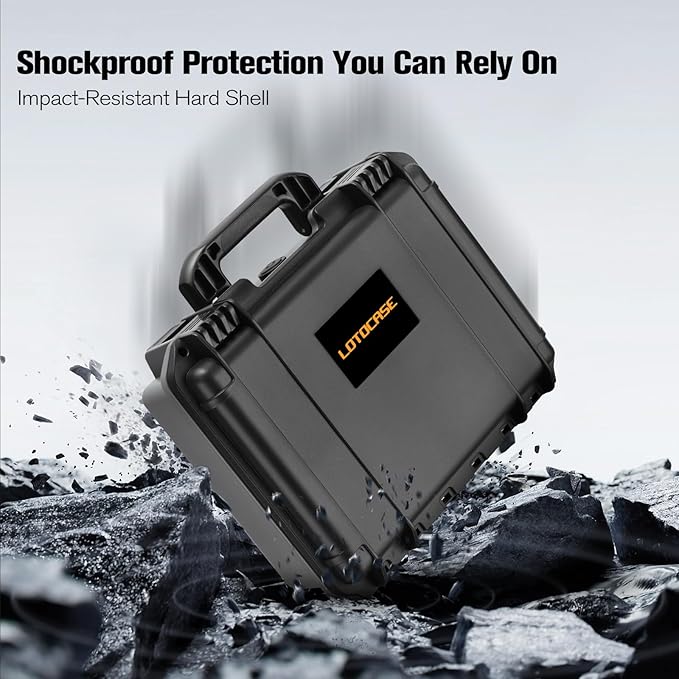 Case for NOCO Boost X GBX45 – Waterproof Hard Shell Carrying Case with Custom Pre-Cut Foam, Shockproof Protective Travel Box Compatible with NOCO Boost X GBX45 UltraSafe Jump Starter (Case Only)