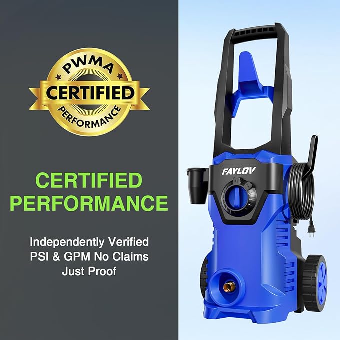 Pressure Washer, 2026 Upgraded Power Washer with No-Bend 360° Nozzle, Pressure Washer Foam Cannon & 4-Nozzle Set, Portable Pressure Washer for Cars & Undercarriage Cleaning Vehicles