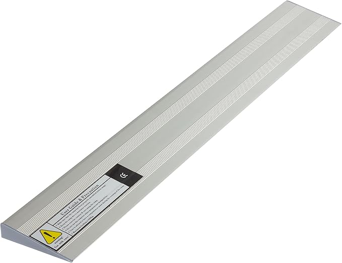 0.8" H x 29.5" W Doorway Ramp, Threshold Ramp for Transition Threshold, Step, Doorways, Lightweight Aluminum Non Slip Threshold Ramp