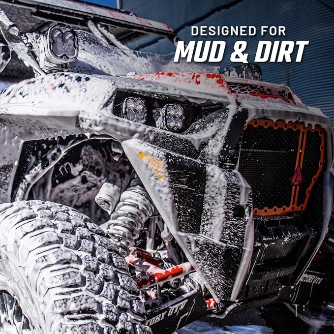 Slick Products Off-Road Wash (64 oz.) + Pressure Washer Foam Cannon Bundle – Super Concentrated ATV, UTV, Dirt Bike, Jeep & Truck Wash Foam Shampoo for Heavy Mud and Dirt