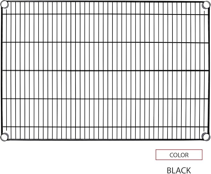 Alera ALE Industrial Wire Shelving Extra Wire Shelves, 36w x 24d, Black (Case of 2 Shelves)