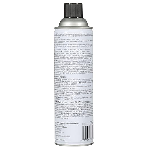 3M Cavity Wax Plus Aerosol Spray, 08852, 18 fl oz, Self-Healing, Corrosion Protection, Non-Hardening, Chipping, Peeling, Cracking