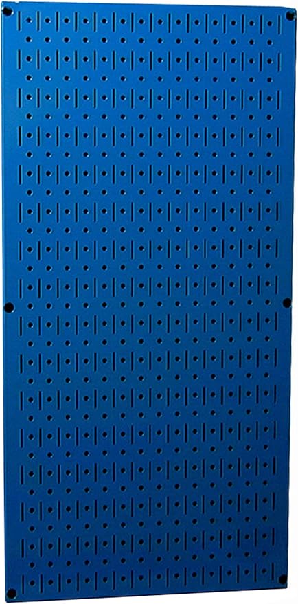 Wall Control Pegboard 32in x 16in Blue Metal Pegboard Tool Board Panel