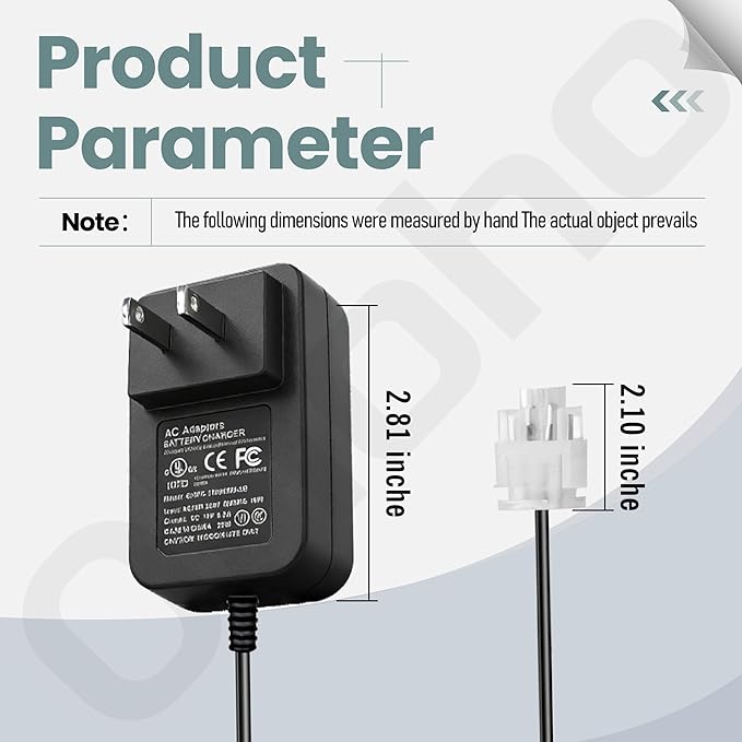 587007101 Mower Battery Charger - by Ohoho - Compatible with Husqvarna 587007101 532190097 PR25Y21RKP 428626 190097, Fits HU725AWDEX HD725E HU675FE XT722FE (12 Volt)