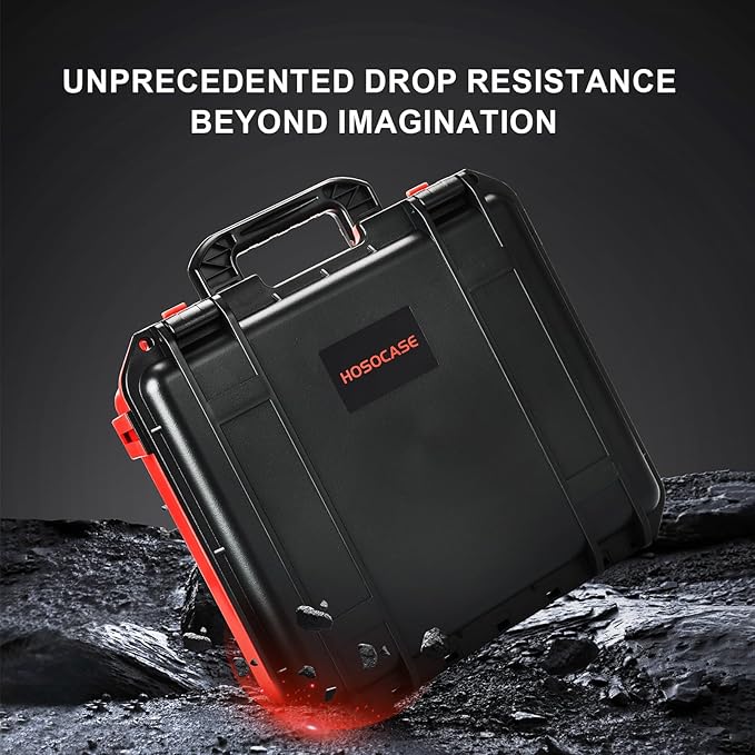 Case for Milwaukee M12 Impact Driver & Drill Set - Tool Box for Milwaukee Fuel Tools Combo Kit, Tool Bag for Drill/Impact Driver/Battery & Charger (Case Only) (Black & Red)