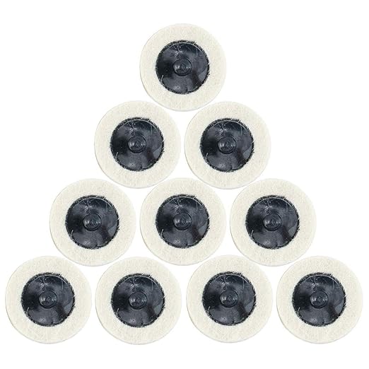 8MILELAKE Disc Buffing Polishing Wheel Pads 10pc fit for Roloc Style 2inches Polishing Wheel