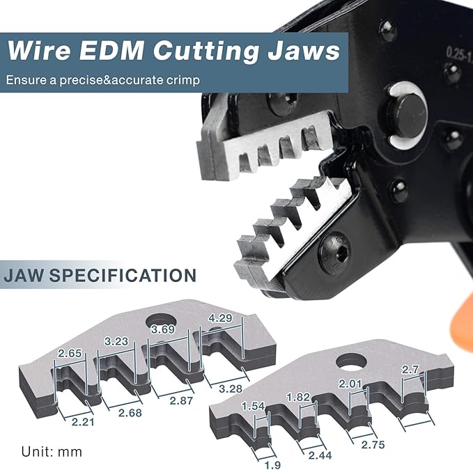 iCrimp SN-58B Ratchet Crimper 0.25-1.5mm² AWG24-16 for Dupont,TE,JST,Molex Terminal