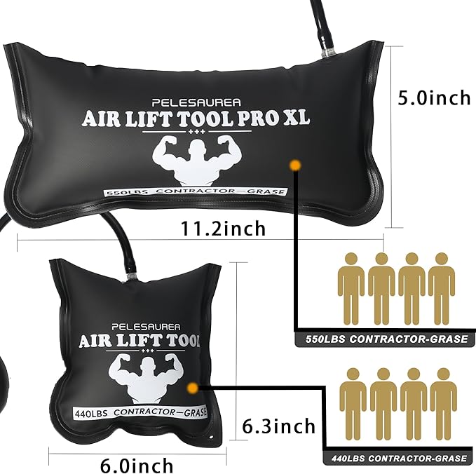 Air Wedge Bag, Professional Air Wedge Pump Leveling Kit (005)