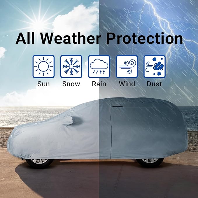iCarCover Fits 2003-2011 Honda Element SUV Cover Automobiles Form-Fit Padded Full Exterior Waterproof Automobiles Protection Covers