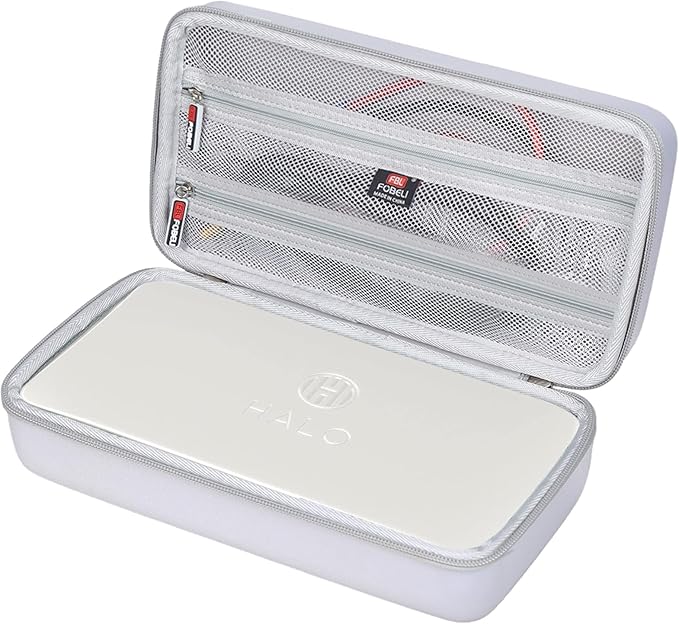 FBLFOBELI Hard Carrying Case for Halo Bolt Ultimate 2.0 & 3.0/for Halo Bolt Air + 55500 1750/for Halo Bolt Air 58830 Portable Vehicle Jump Starter with Air Compressor (Case Only) (Gray)