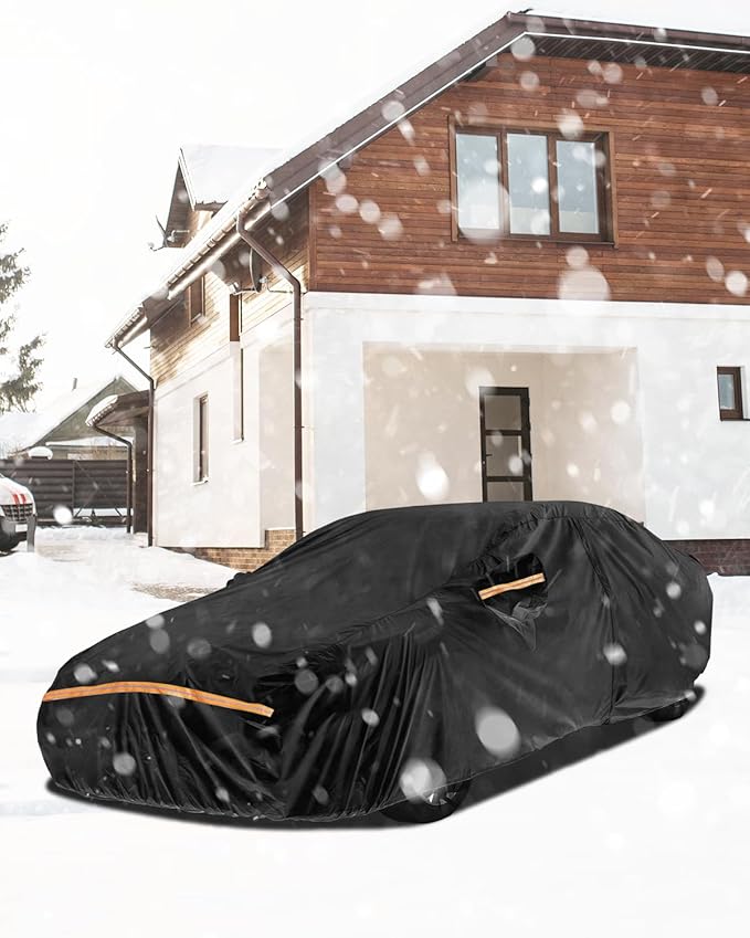 Car Cover Waterproof All Weather Custom Fit for Ford Mustang 1994-2025, 420D Oxford Full Outdoor Automtive Heavy Duty Covers Windproof Snowproof Dustproof UV Hail Protection Accessories