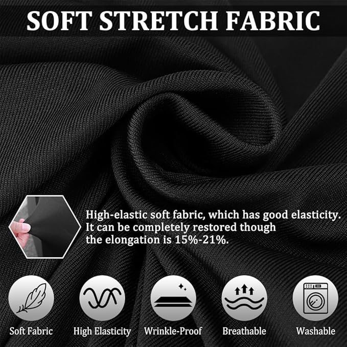 WinPower Indoor Car Cover, Stretch Dustproof Protection Fit 181-192 Inch Sedan Full Car Cover for Underground Garage Car Show, Black and Red