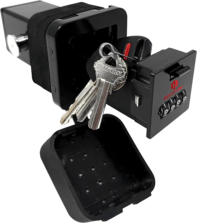 Beech Lane Combination Locking Hitch Storage Vault (Long Bolt (Fits Reinforced Receivers and Toyotas 2002-2021))