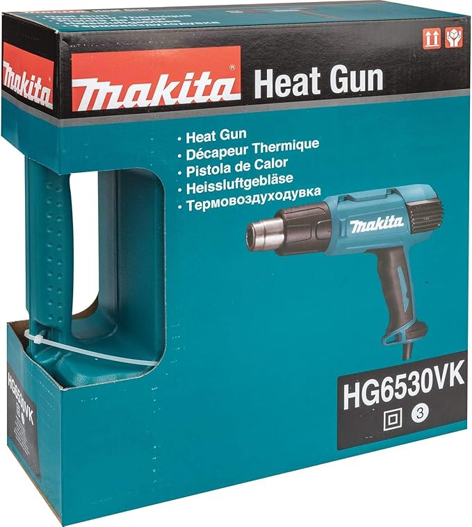 Makita HG6530VK Variable Temperature Heat Gun Kit with LCD Digital Display (Pack of 3)