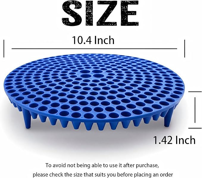 10.4" Heavy Duty Grit Trap (2-Pack) & Wash Mitt Kit - Premium Car Wash Bucket Filter Insert, Dirt Separator, Fits 3.5-5 Gallon (Blue Kit)