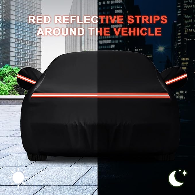 for Dodge Charger Car Cover Waterproof All Weather, 6 Layers Car Cover Waterproof All Weather 420D Windproof Fit for Dodge Charger 2006-2023