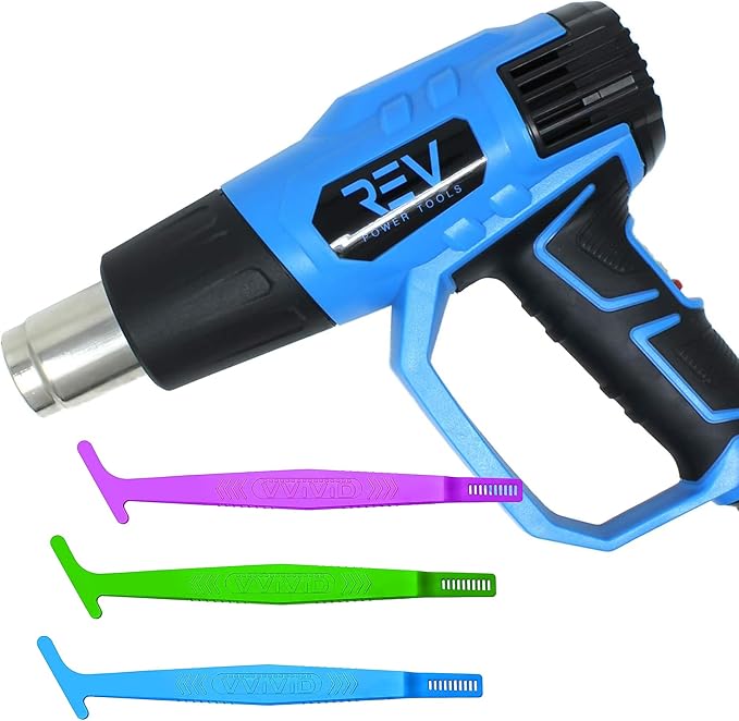 VViViD Blaze Turbo Heat Gun + Wrap Stick 3 Piece (Hard, Medium and Soft) Bundle - M0