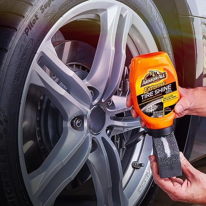Armor All Extreme Tire Shine Gel by Armor All, Tire Shine for Restoring Color and Tire Protection, 18 Fl Oz