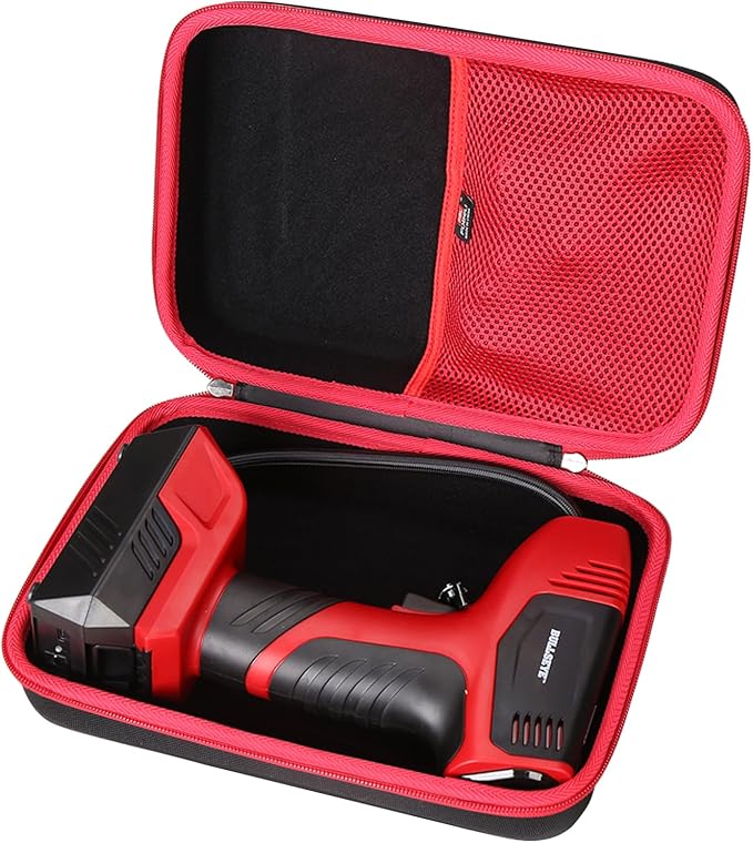 FBLFOBELI Hard Storage Carrying Case for Bullseye Pro/for KeenPower Digital Tire Inflator, Case Only (Red)