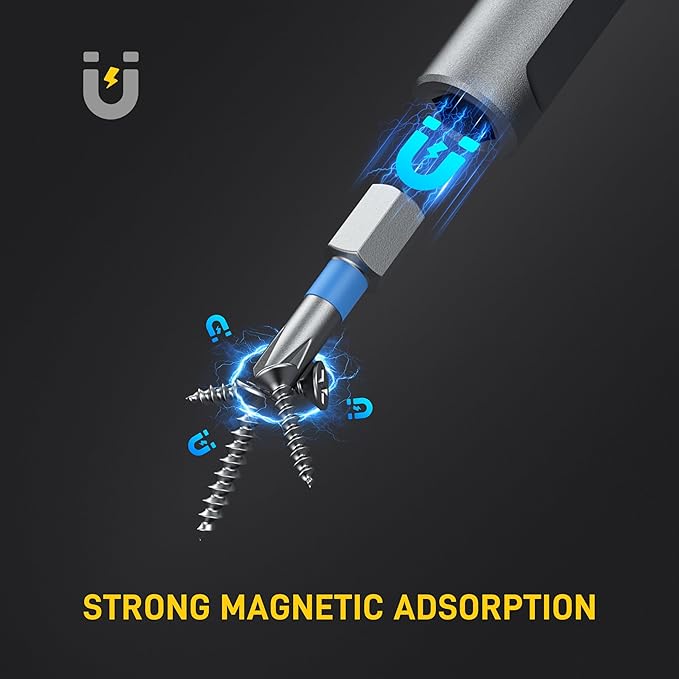 42 in 1 Magnetic Screwdriver, Screwdriver Set, Multi Bit Ratcheting Screwdriver Set with Storage Case Repair Tool Kit for Computer, Eyeglass, Bicycles, Watch, Ring Doorbell, Furniture and DIY