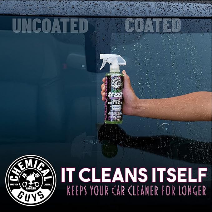 Chemical Guys Hydro Ceramic Coating Wash, Wax & Quick Detailer Bundle (3-16 oz Bottles)
