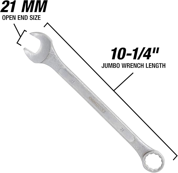 OEMTOOLS 22122 21 mm Jumbo Combination Wrench