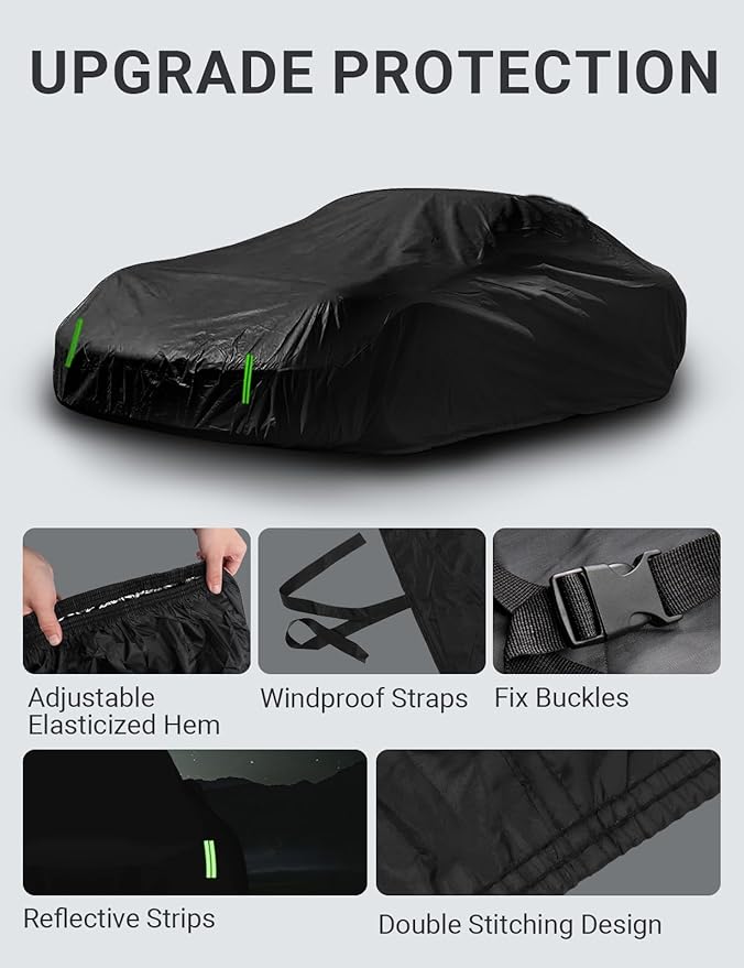 Proadsy Car Cover for Porsche 911 Carrera (991/992/996/997 Series) 1998-2025 2026, Windproof All Weather Waterproof Sun Rain UV Dust Snow Protection Full Outdoor Indoor Exterior Car Covers