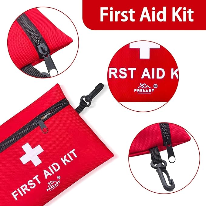 2Pack 152 Piece Small First Aid Kit, Travel Size First Aid Kit TSA Approved, Mini Forst aid kit for Home, Car, Travel, Camping, Truck, Sports, Office, Hiking Med Kit for Backpack;Gift for Grandma.