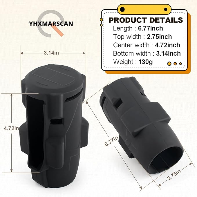 49-16-2967 Protective Boot for M18 Fuel 1/2 in High Torque Impact Wrench 2967-20 Protective Boot Compatible with Milwaukee for M18 2967-20 2967-21B 2967-21F 2967-22 Protective Boot