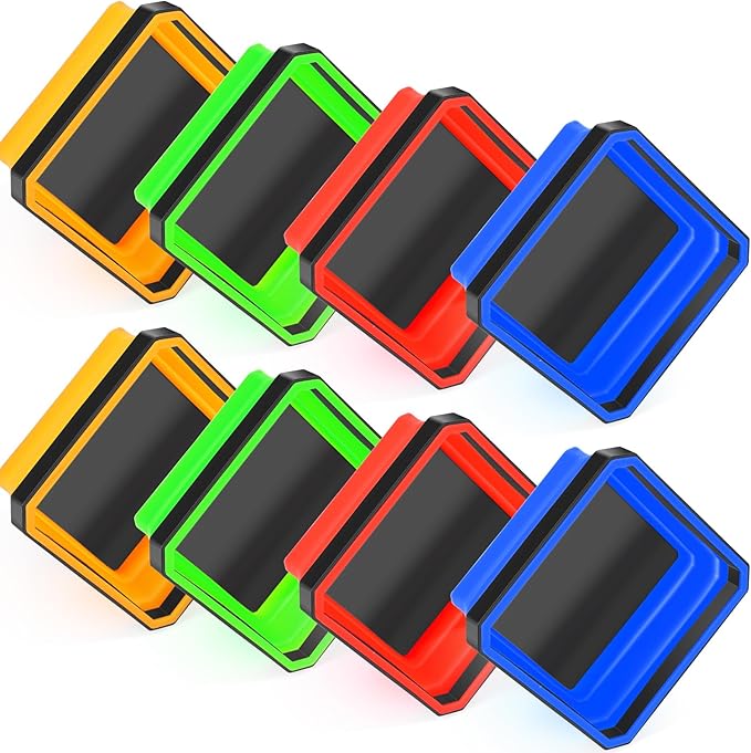 Barydat 10 Pcs Magnetic Tool Tray Collapsible Foldable Parts Trays Set Magnetic Screw Tray Magnetic Parts Bowl Square Silicone Magnetic Tool for Bolts Nuts Washers Pins Screw Parts (Classic Color)