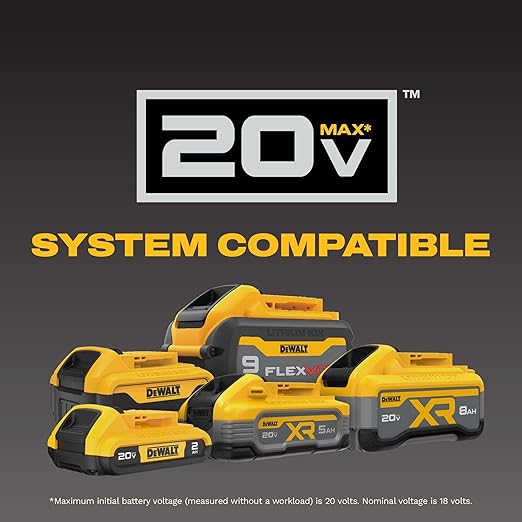 DEWALT 20V MAX Cordless Drill Driver Set, Electric Drill, Brushless 1/2 In 2 Speed, 2.0 Ah Battery and Charger Included, LED Light (DCD777D1)