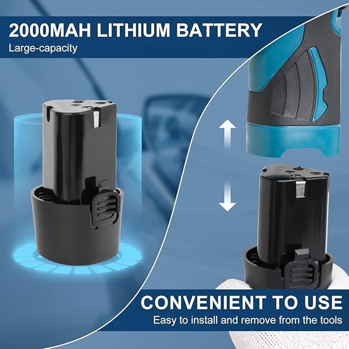 Saker Mini Cordless Polisher Battery - 1 Battery Only Buffer Polisher