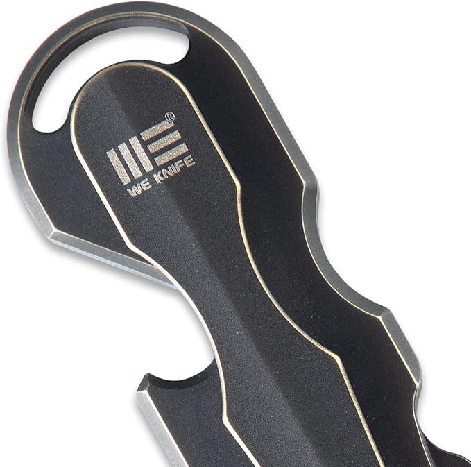 WeKnife Gesila Mini Pocket Flat Pry Bar Crowbar Multifunction EDC Titanium Tool Nail Puller Survival Opener No-Slip And Corrosion Resistant A-08A(Black)-1 PACK