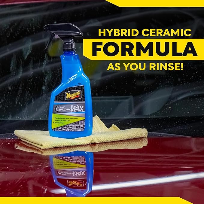 Meguiar's Hybrid Ceramic Wax 768ml - Easy-to-Use Spray Wax for Car Detailing with the Superior Protective Power of Advanced SiO2 Hybrid Barrier Technology - G190526EU