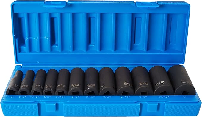 Grey Pneumatic (1213D) 3/8" Drive 12-Piece Deep Socket Set