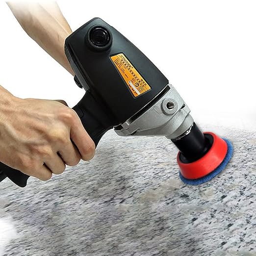 2 Inch Diamond Polishing Pads with 7Pcs Dry Wet Granite Stone Polish Pad Kit for Drill，50-3000 Grit Polishing Pad (5Pcs 400#（Dry/Wet）)