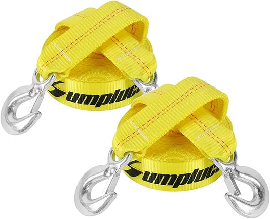 Tow Strap with Hooks 30 Ft 15000 Lb Towing Straps for Cars ATV Tires Vehicles Farm Selds Snowmobiles Truck SUV Thick Recovery Rope for Tree,2 in x 30 Foot Emmergency Car Tow Ropes Kit
