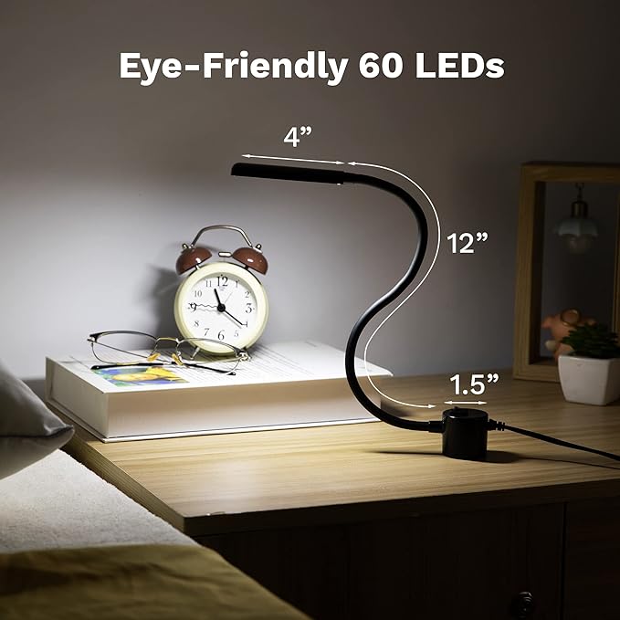 FAJ Sewing Machine Light, Magnetic, Flexible 60 LED Work Lights, Bandsaw Accessories, Scroll Saw with Extra Long Gooseneck (2 Pack) - 4 Mount Anywhere Discs Included