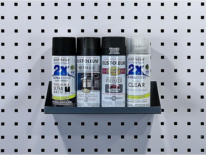 Triton Products LocBoard Shelf- 12inWx6inDx3inH Silver Model# 56126-SLV