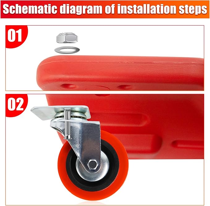 BESTOOL Mechanic Creeper,40'' Heavy-Duty Creepers Automotive with Padded Headrest &Durable Casters, Automotive Garage Repair Low Profile Design, Magnetic Tool Platea