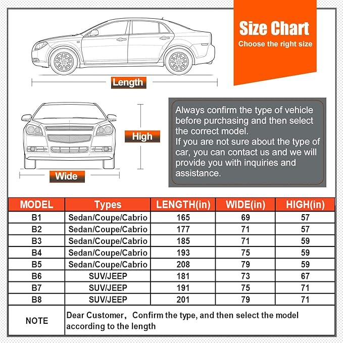 Kayme Hail Protector Car Cover, Anti Hail Multilayer Thickened Full Car Cover,Outdoor Waterproof All Weather Custom Fit Dodge Challenger, Pontiac Firebird, Ford Thunderbird etc